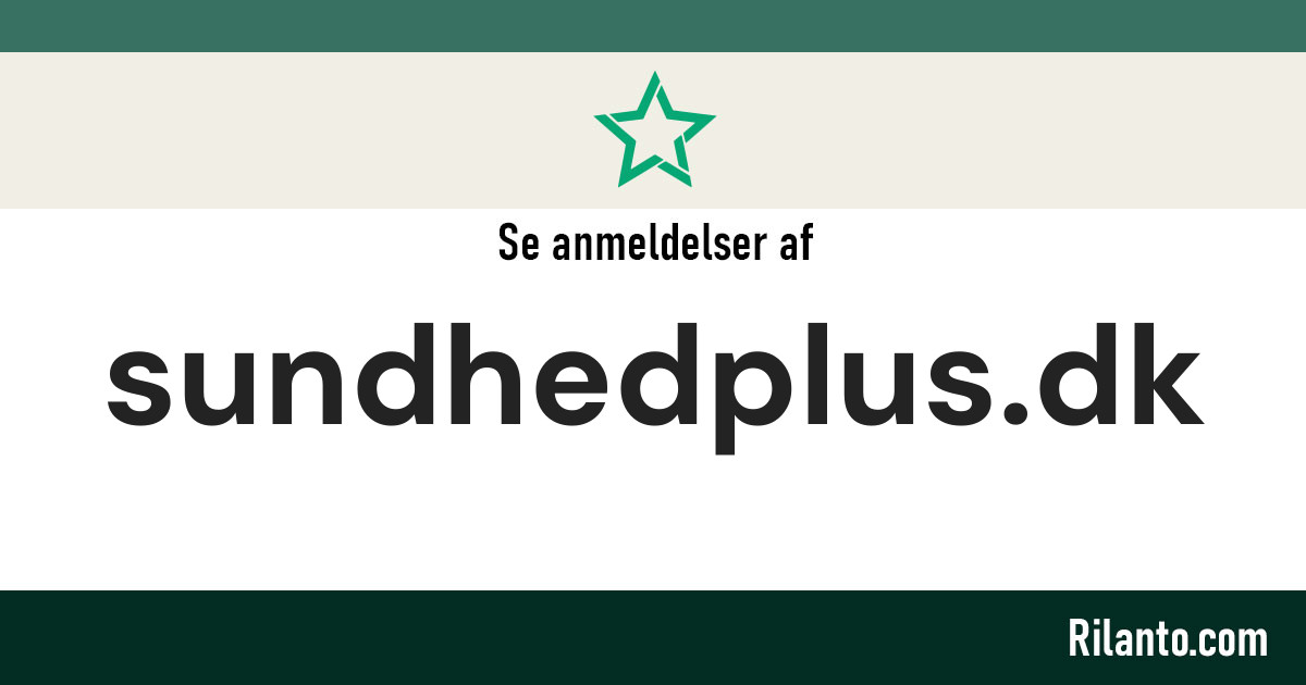 Anmeldelser af Sundhed+ - Score: 5.0/5